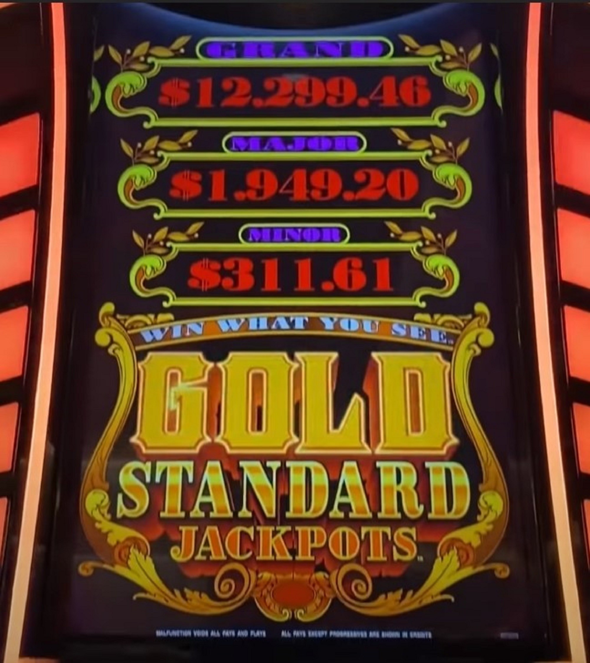 Gold Standard Jackpots Slot Machine by